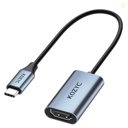 KOZYC USB C to HDMI 4K Adapter, Type-C to HDMI Converter, Compatible w