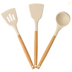 Carrot Silicone Spatula Set for Kitchen Ideal for Non-Stick Cooking Pa