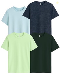 Sleepynuts Men's Regular Fit Round Neck Half Sleeves Solid Casual Wear