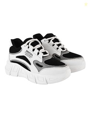 Shoetopia Girls JM-62 Black Sneaker - 5 UK (Girls-JM-62-Black)