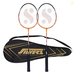 Silver's Aluminium Blast Badminton Kit (2 Racquets with Full Cover)(Or
