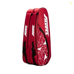 Silver's Phantom Badminton Kit-Bag (Red)|Double Zipper|Bag with Front 