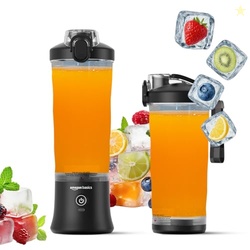 Amazon Basics Portable Hand Blender for Smoothies and Juices | USB Rec