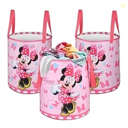 Urbane Home Pack of 3 Foldable Dirty Clothes 45L Laundry Basket With H