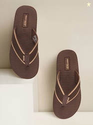 RED TAPE Men Flip Flops (Brown , 8)