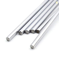 INVENTO 8pcs EN31 Rustproof Steel Smooth Rod 6mm OD 200mm (0.2 mtr) Lo