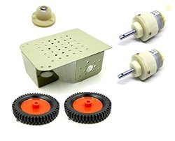 INVENTO 2 Wheel Car Kit Metal Chassis 130x105x45mm + 1000 RPM DC Motor