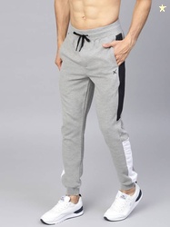 HRX by Hrithik Roshan Men Colorblock Grey Track Pants