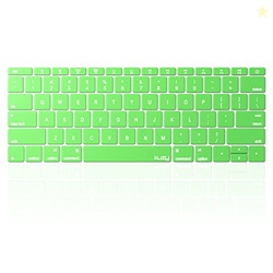 Kuzy R7 12-inch Silicone Keyboard Skin Cover for MacBook (Neon Green)