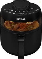 Havells Prolife Crystal Digital Air Fryer 5.5L, 1500W|D 8 Pre-sets| Ae