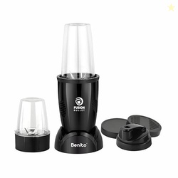 Benito FUSION Bullet 500W Nutri Mix Grinder with 2 Jars | Compact ABS 