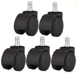 Bellveen Nylon Twin Castor Wheels for Office Chairs Furniture, Pi...mo