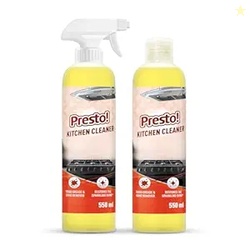 Amazon Brand - Presto! Kitchen Cleaner | 1.1 L | 550 ml x Pack of 2 | 