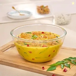 Borosil Glass Mixing & Serving Bowl Oven & Microwave Safe Bowl, 900 ml