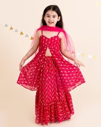 PSPEACHES Embellished Lehenga Choli with Dupatta Set