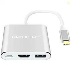 Microware USB C to HDMI Adapter Manifun Type C USB 3.1 to HDMI 4K/USB 