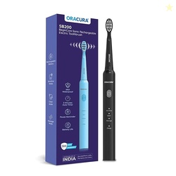 ORACURA SB200 Black Electric Toothbrush for Men & Women 1 Year Warrant