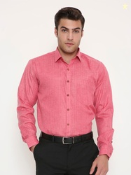 Maharaja Men India Slim Fit Textured Spread Collar Formal Shirt