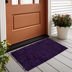 PRESTO Polyester Door Mat (Purple, Medium)