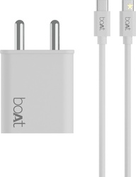 boAt 22.5 W 3 A Multiport Mobile Charger with Detachable Cable(White, 