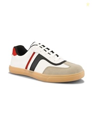 Men Lace-Up Everyday Sneakers | Lightweight Synthetic Leather | PVC An