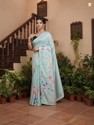 Niska Women Floral Printed Saree