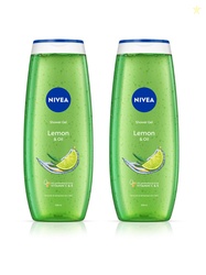 Nivea Set of 2 Lemon & Oil Naturally Caring & Refreshing Shower Gel - 