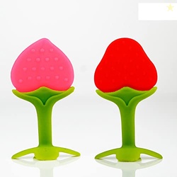 Chanak Baby Silicone Teether, Fruit Teether for Toddlers,100% Food Gra