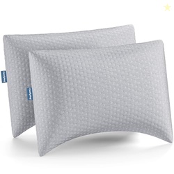 ComfyHug Sleeping Pillows Set 2 Shredded Memory Foam Adjustable Soft P