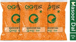 Goshudh Unpolished Masoor Dal (Split) (1500 g)