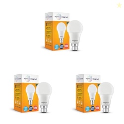 wipro Garnet 10W LED Bulb for Home & Office |Cool Day White (6500K) | 