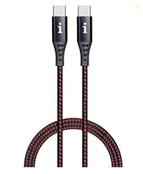 iBall 100W Type-C to Type-C Braided Charging Cable, Fast Charging 20V 