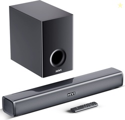Mivi Fort H160 Soundbar, 160 Watts, 2.1 Channel, Multi-Input and EQ Mo