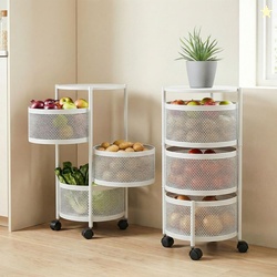 Dailora 3+1 Layer Kitchen Metal Storage Organizer Onion Rack with...mo