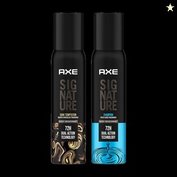 AXE SIGNATURE SIGNATURE Dark Temptation and Champion Deodorant No Gas