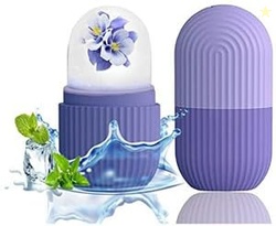 Ice Roller for Face & Eyes | Silicone Ice Facial Massager for Skin Car