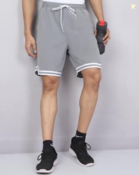 SHEIN Shein Elasticated Drawstring Waist Contrast Trim Athletic Shorts