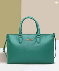 Caprese Women Green Satchel