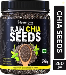 NeutriOne Raw Chia Seeds for Weight Loss with Omega 3 ,Zinc and F...mo