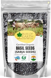 Bliss of Earth Basil Seeds Sabj Seeds Tukmaria Seeds Fibre & Omeg...mo