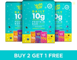 Yogabar 10 g Protein Bar Variety Pack, Gluten-Free, Hea...