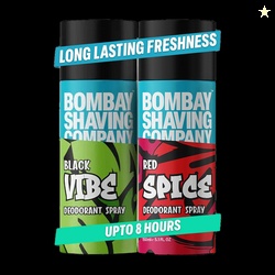 BOMBAY SHAVING COMPANY Red Spice & Black Vibe 150ml x 2 Combo Deodoran