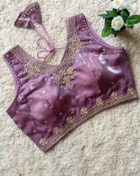 NYRIKA Women Embroidered Back Open Blouse