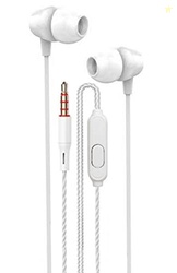 Meyaar RP-2280 Wired Durable Metal Earphones Earbuds with Microphone &