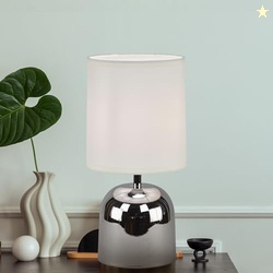 MAGIK Silver Shot LED Table Lamp (Chrome & Off White Finish) | Include
