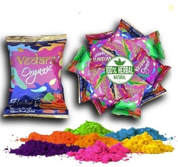 Popo Toys Holi Herbal Gulal - 100% Organic, 10 Pcs (100Gm X 10), Multi