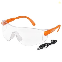 BISON LIFE Vison Safe, BoxerX Safety Glasses Adjustable Angle Temples,