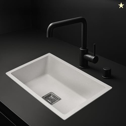 Benelave by Hindware BLACP91003 Quartz Sink 24x18 for Kitchen | Single