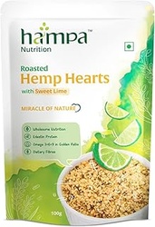 Hampa Roasted Hemp Hearts 100g | Sweet Lime Flavour | Roasted Shelled 