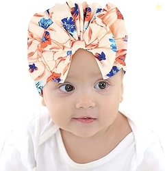 BabyMoon Beanie Floral Bow Baby Boy's & Girl's Cap Kids | Toddler Infa